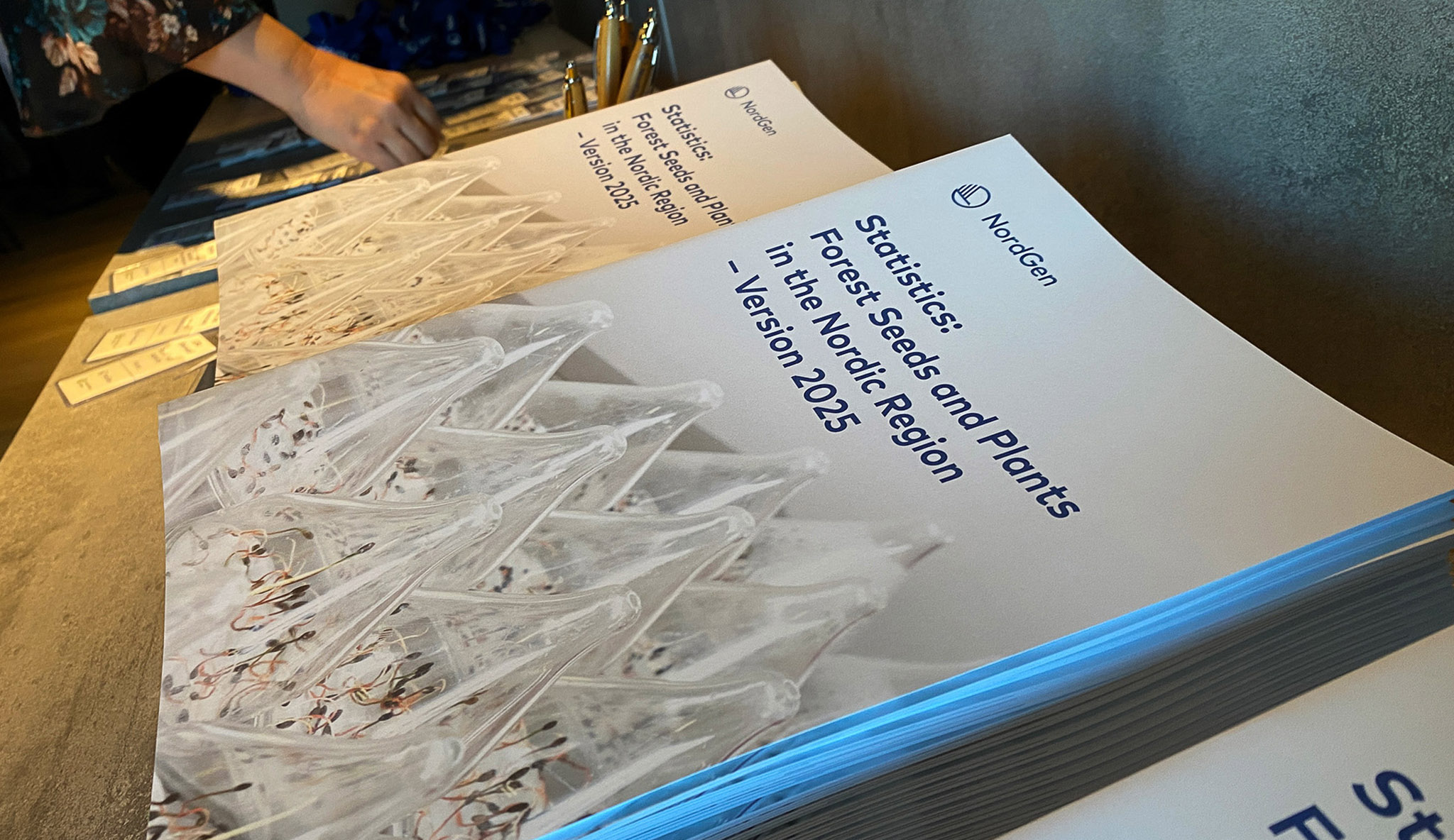 A pile of printed reports